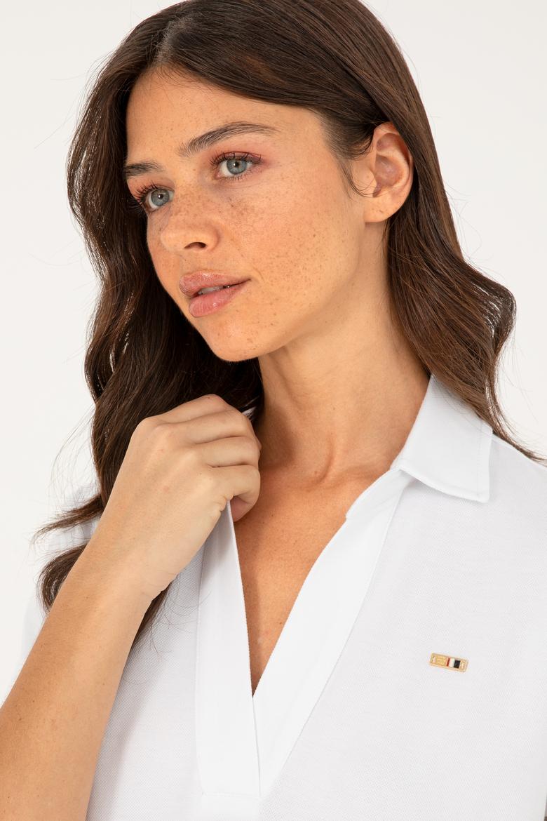 Kadın Beyaz Basic Tişört - 50285853001