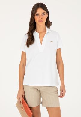 Kadın Beyaz Basic Tişört - 50285853001