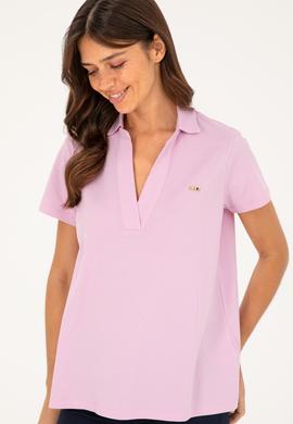 Kadın Pembe Basic Tişört - 50285853063