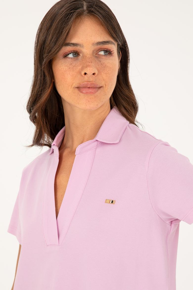 Kadın Pembe Basic Tişört - 50285853063