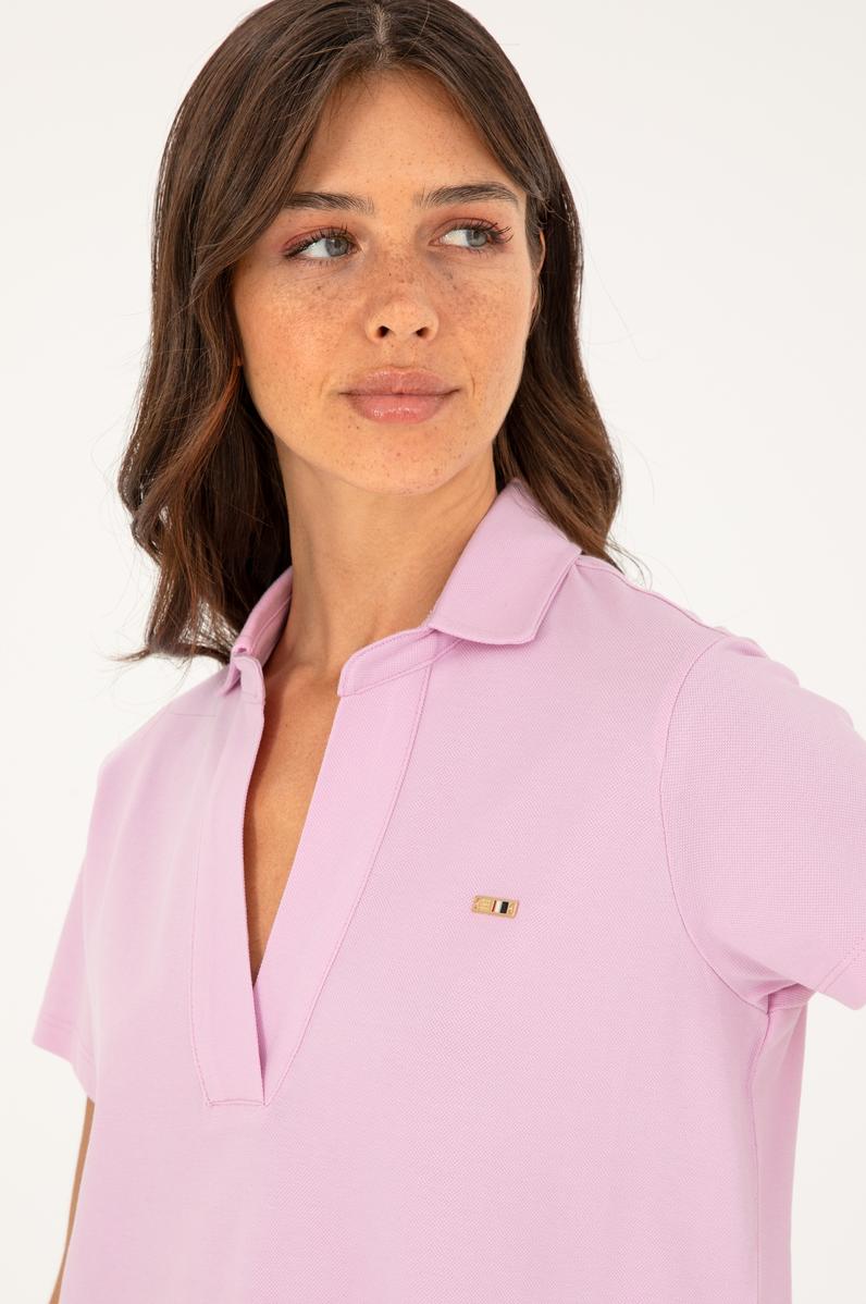 Kadın Pembe Basic Tişört