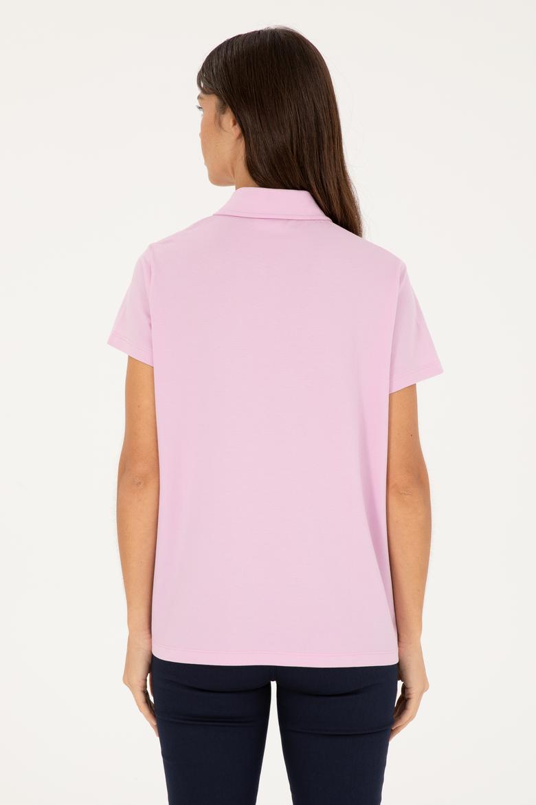 Kadın Pembe Basic Tişört - 50285853063