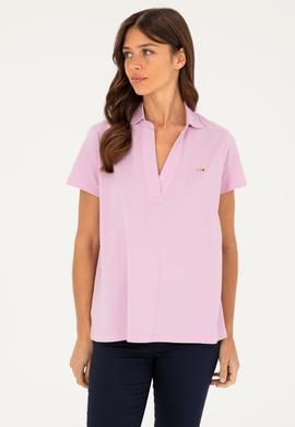 Kadın Pembe Basic Tişört - 50285853063