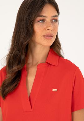 Kadın Kırmızı Basic Tişört - 50285853055