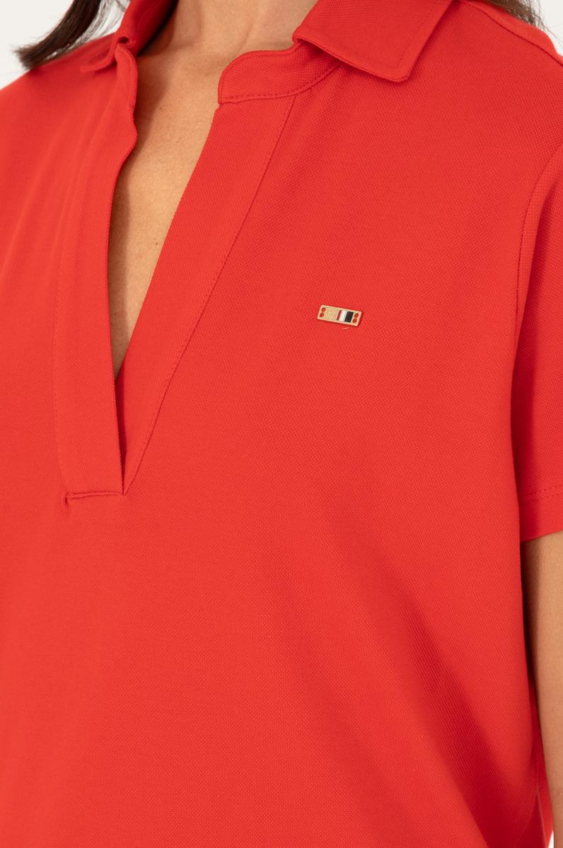 Kadın Kırmızı Basic Tişört