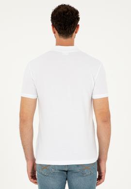 Erkek Beyaz Basic Tişört - 50294223016