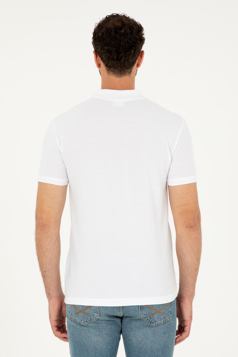 Erkek Beyaz Basic Tişört - 50294223016