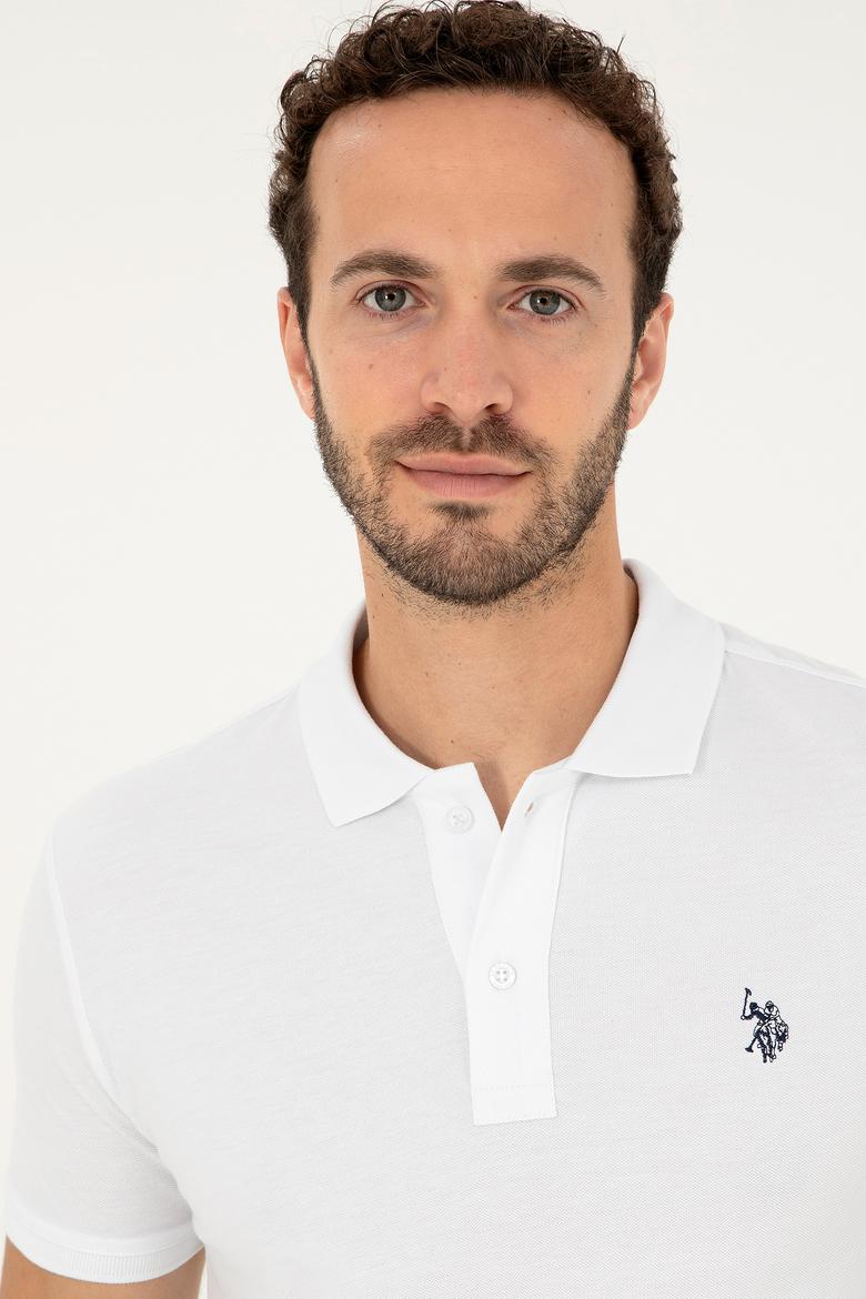 Erkek Beyaz Basic Tişört - 50294223016