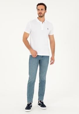 Erkek Beyaz Basic Tişört - 50294223016