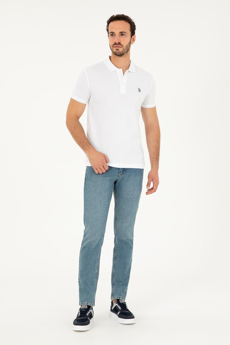 Erkek Beyaz Basic Tişört - 50294223016