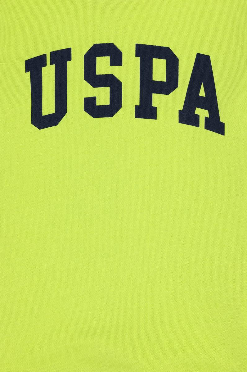 Erkek Çocuk Elma Yeşili Basic Bisiklet Yaka Sweatshirt