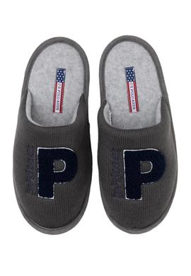 Erkek Gri Ev Terliği - 50277251019