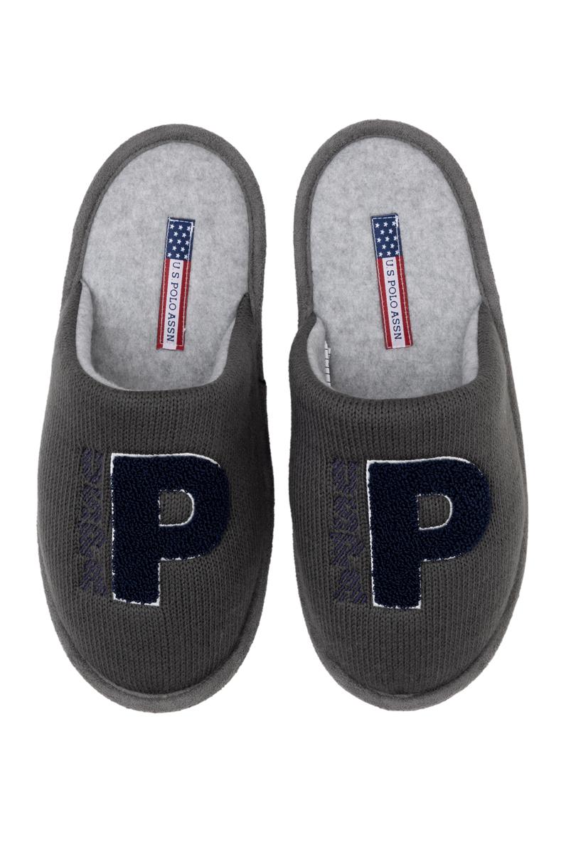 Erkek Gri Ev Terliği