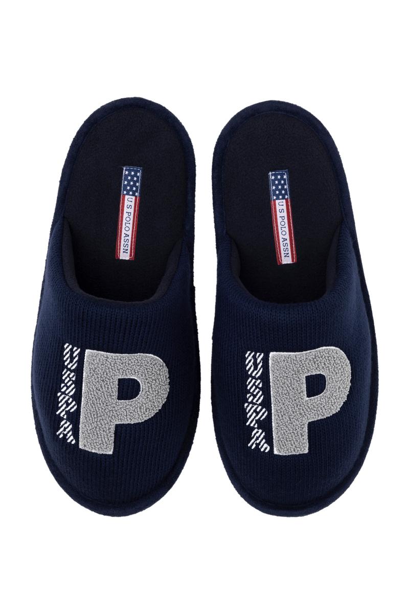 Erkek Lacivert Ev Terliği