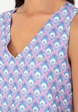 Kadın Menekşe Kısa Kollu Gömlek - 50283548005