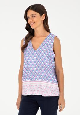 Kadın Menekşe Kısa Kollu Gömlek - 50283548005