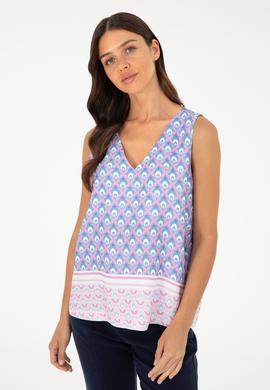 Kadın Menekşe Kısa Kollu Gömlek - 50283548005