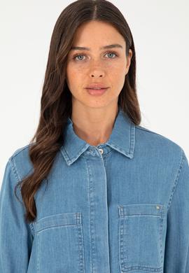 Kadın Açık Mavi Jean Elbise - 50288955003