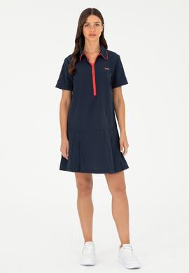 Kadın Lacivert Dokuma Elbise - 50280570011