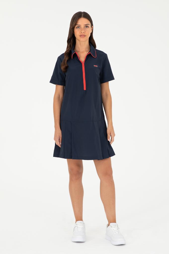 Kadın Lacivert Dokuma Elbise