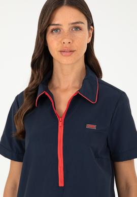 Kadın Lacivert Dokuma Elbise - 50280570011