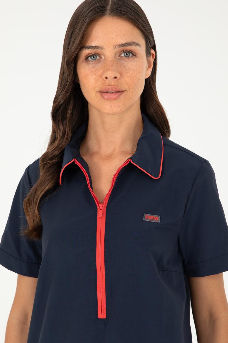 Kadın Lacivert Dokuma Elbise - 50280570011