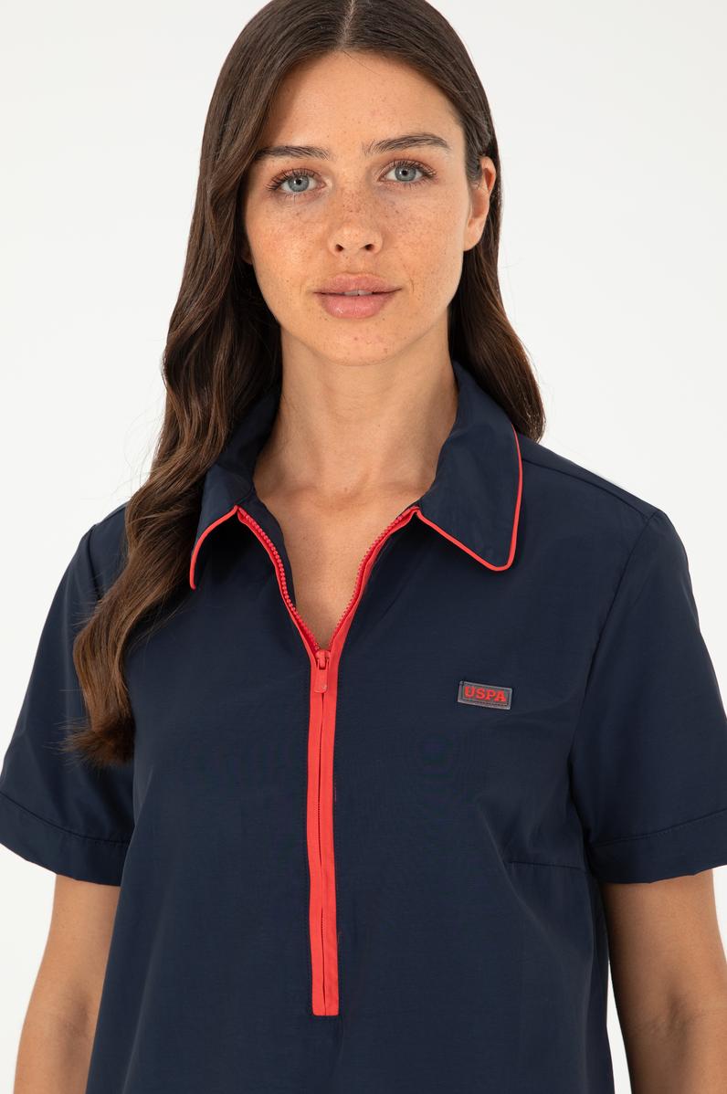 Kadın Lacivert Dokuma Elbise