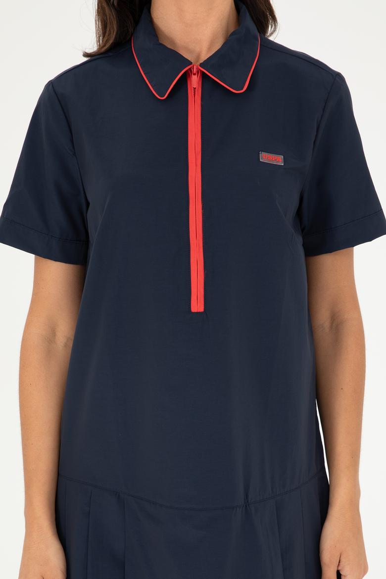 Kadın Lacivert Dokuma Elbise - 50280570011