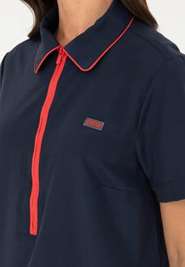 Kadın Lacivert Dokuma Elbise - 50280570011