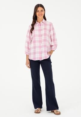 Kadın Menekşe Uzun Kollu Tunik Gömlek - 50288652012