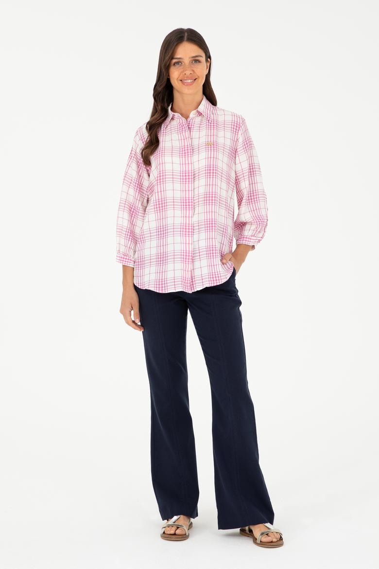 Kadın Menekşe Uzun Kollu Tunik Gömlek - 50288652012