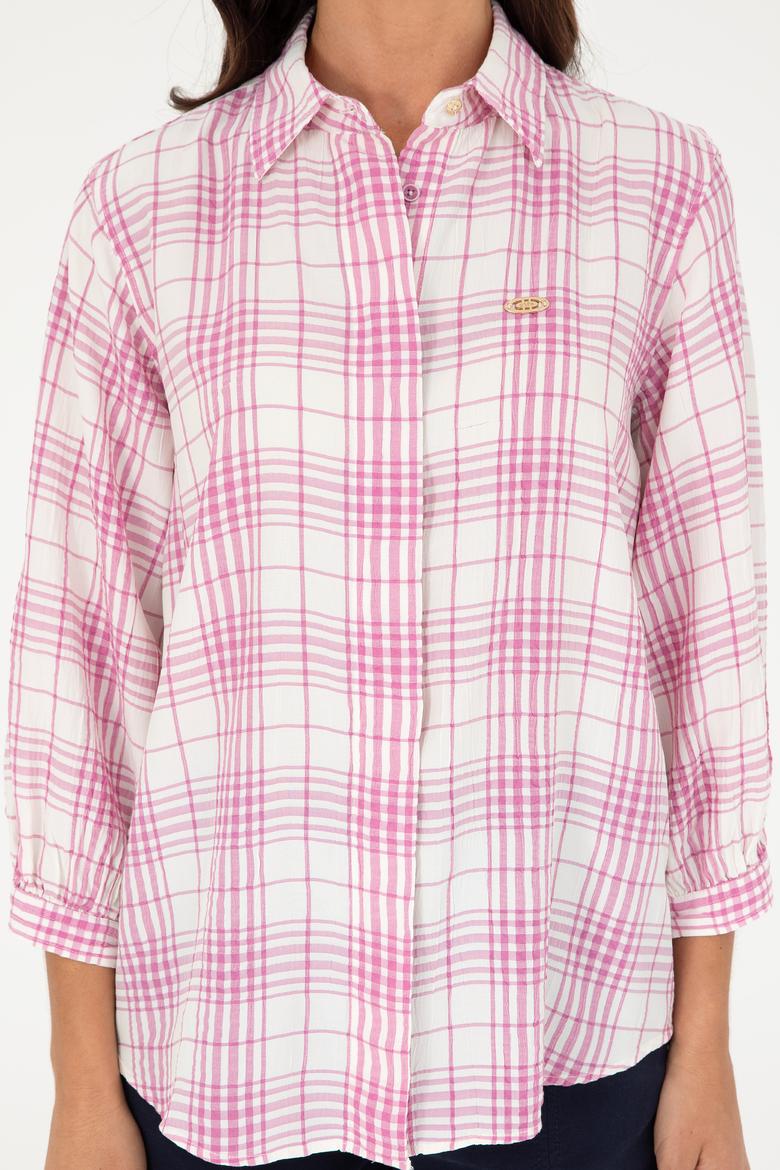 Kadın Menekşe Uzun Kollu Tunik Gömlek - 50288652012