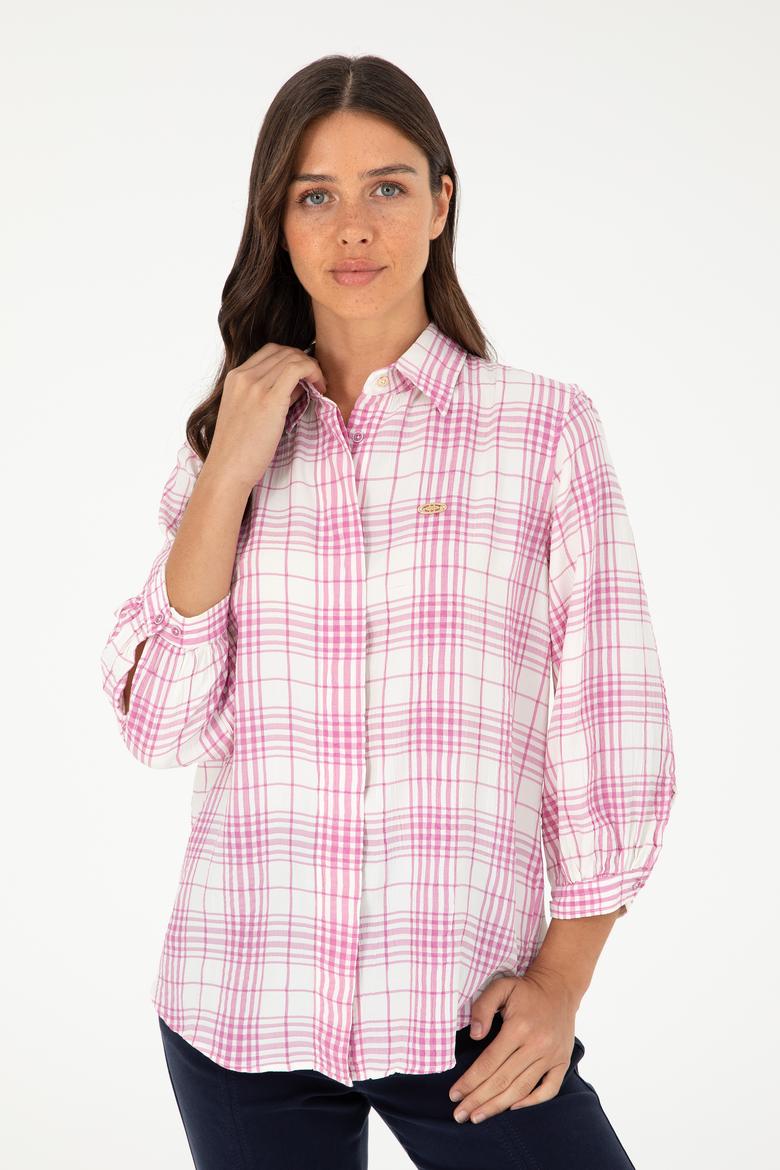 Kadın Menekşe Uzun Kollu Tunik Gömlek - 50288652012