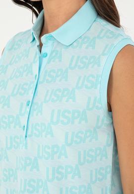 Kadın Mint Kolsuz Polo Yaka Tişört - 50282902016