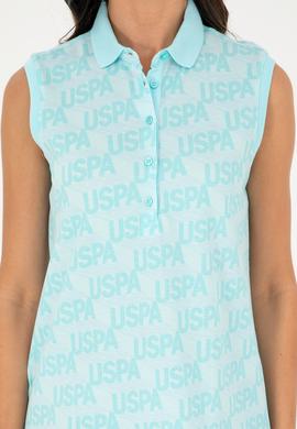 Kadın Mint Kolsuz Polo Yaka Tişört - 50282902016