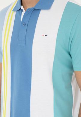 Erkek Regular Fit Polo Yaka Koyu Mavi Tişört - 50281515028