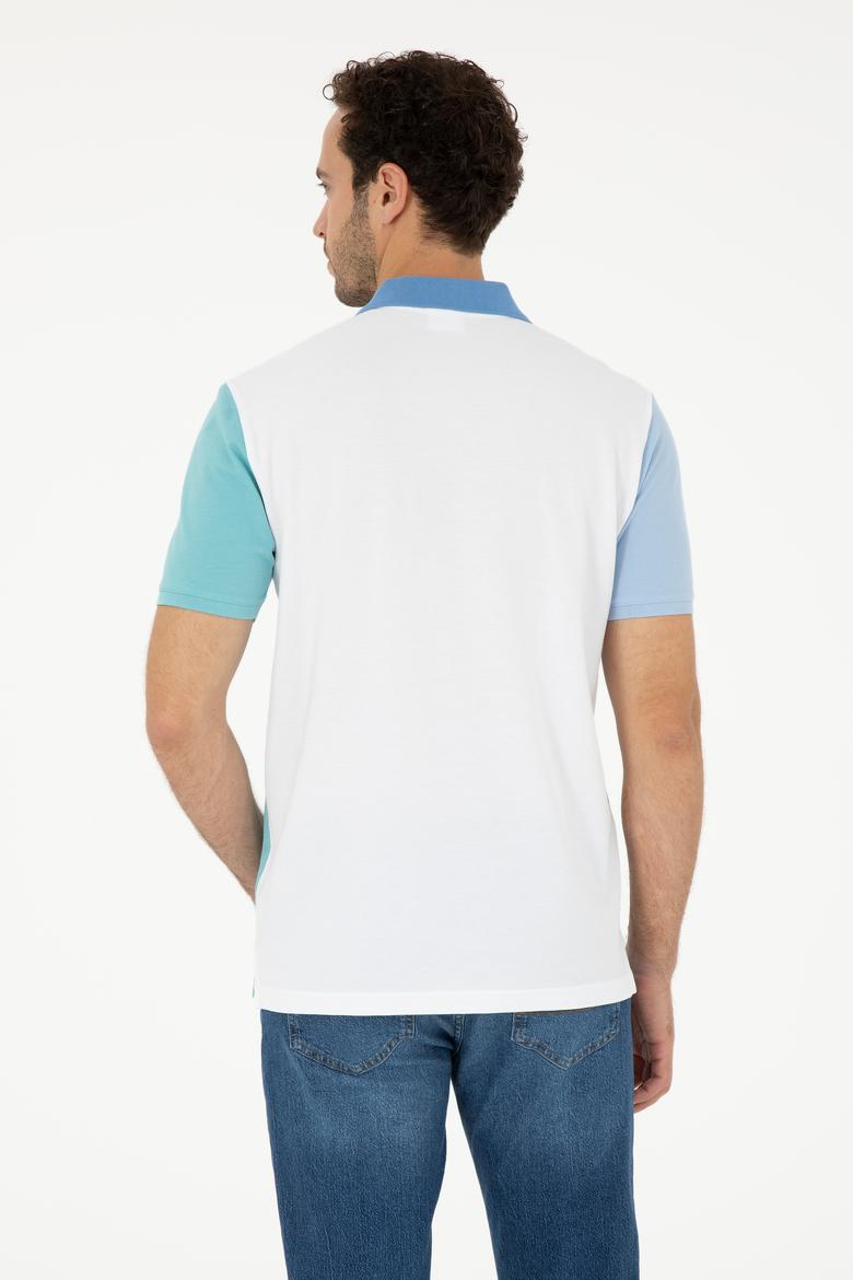 Erkek Regular Fit Polo Yaka Koyu Mavi Tişört - 50281515028