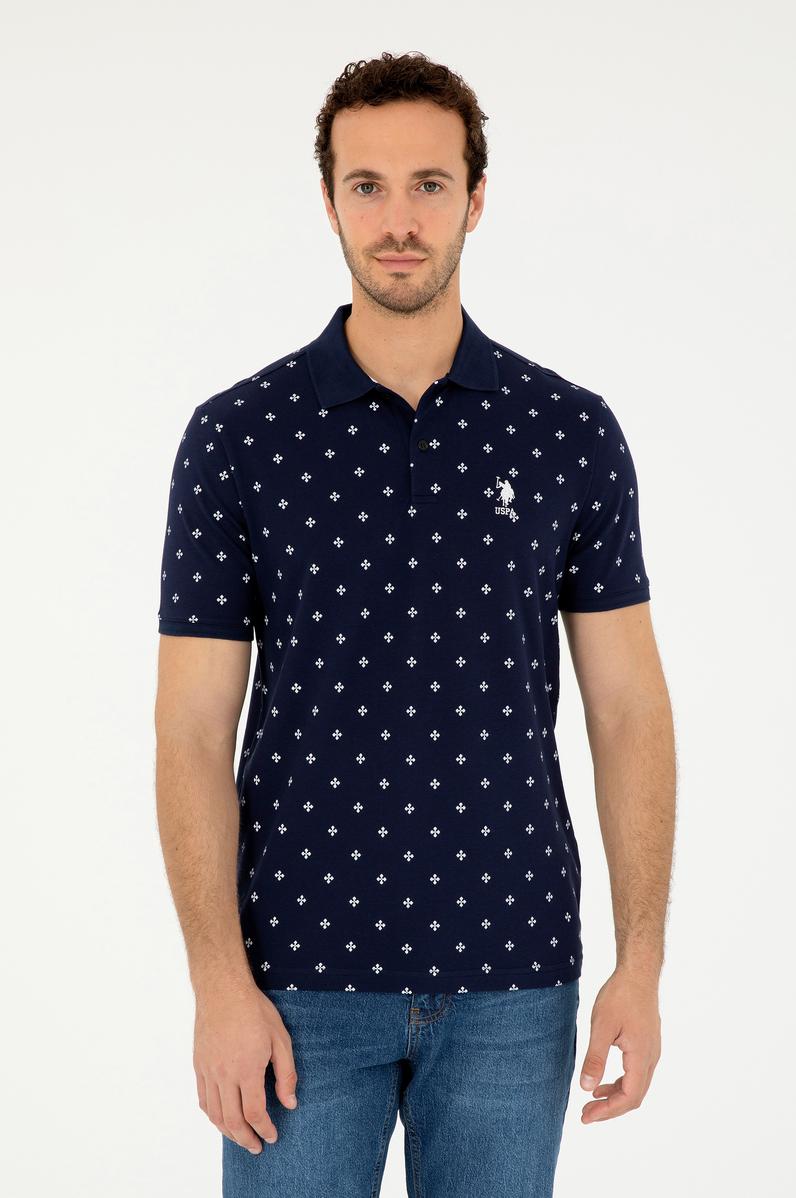 Erkek Regular Fit Polo Yaka Lacivert Tişört