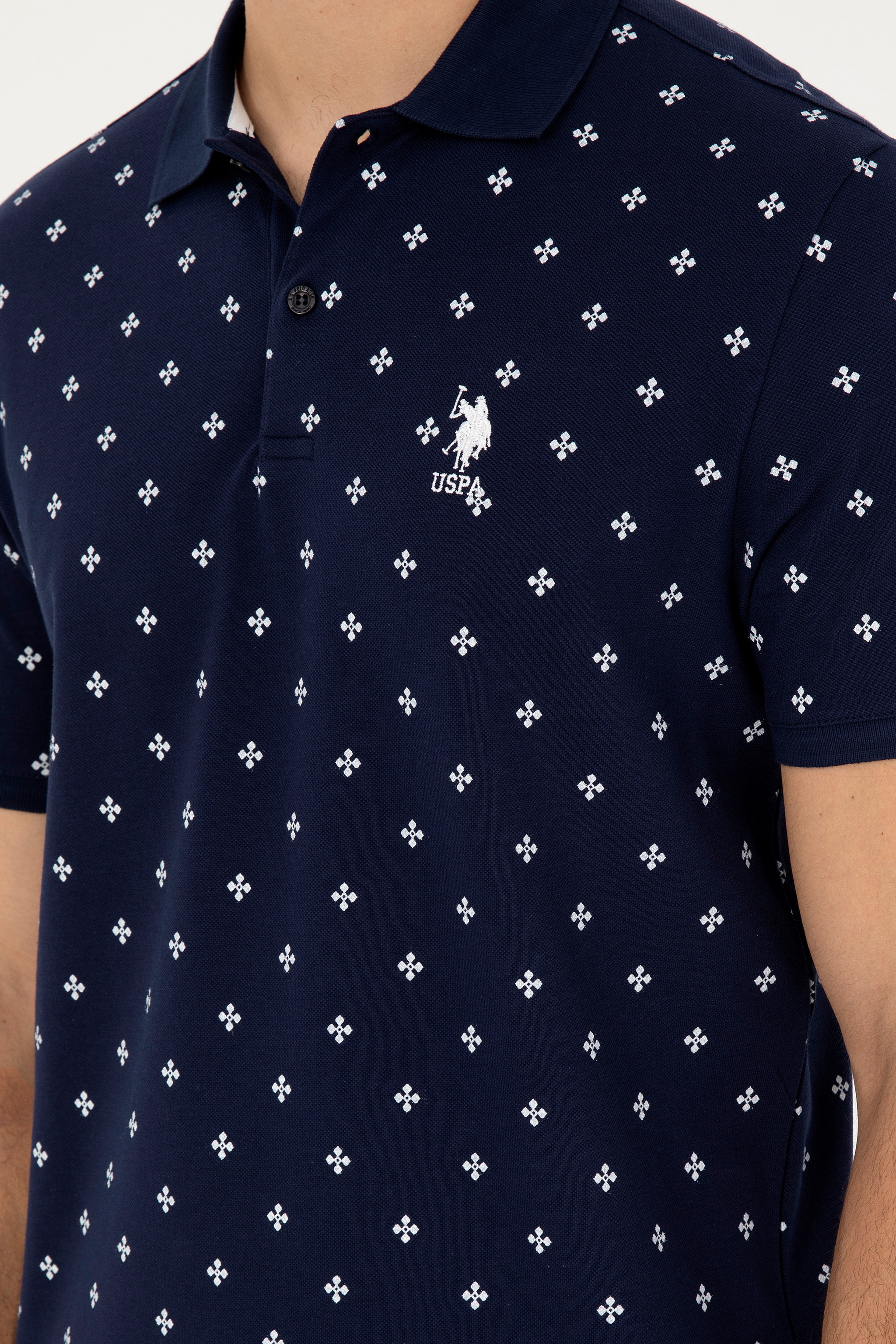 Erkek Regular Fit Polo Yaka Lacivert Tişört