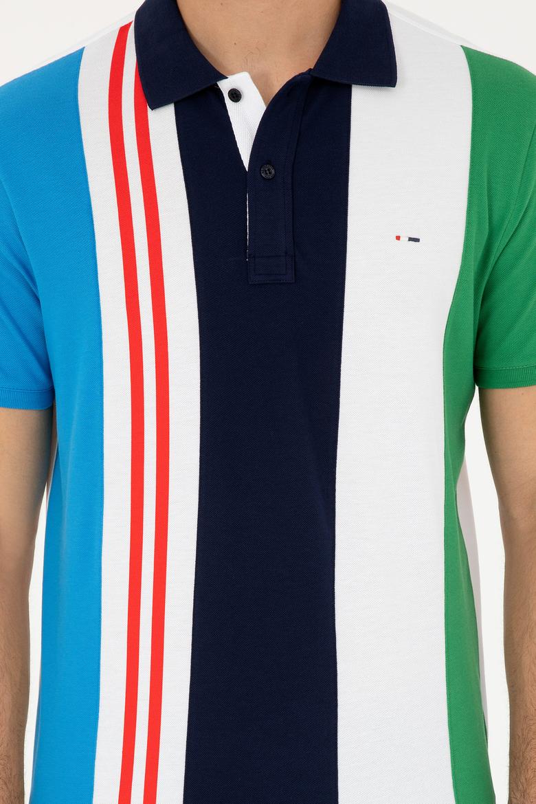 Erkek Regular Fit Polo Yaka Lacivert Tişört - 50281515031