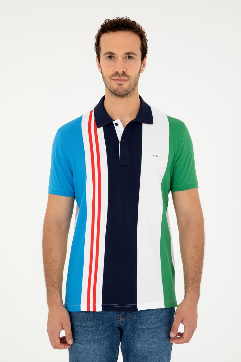 Erkek Regular Fit Polo Yaka Lacivert Tişört - 50281515031