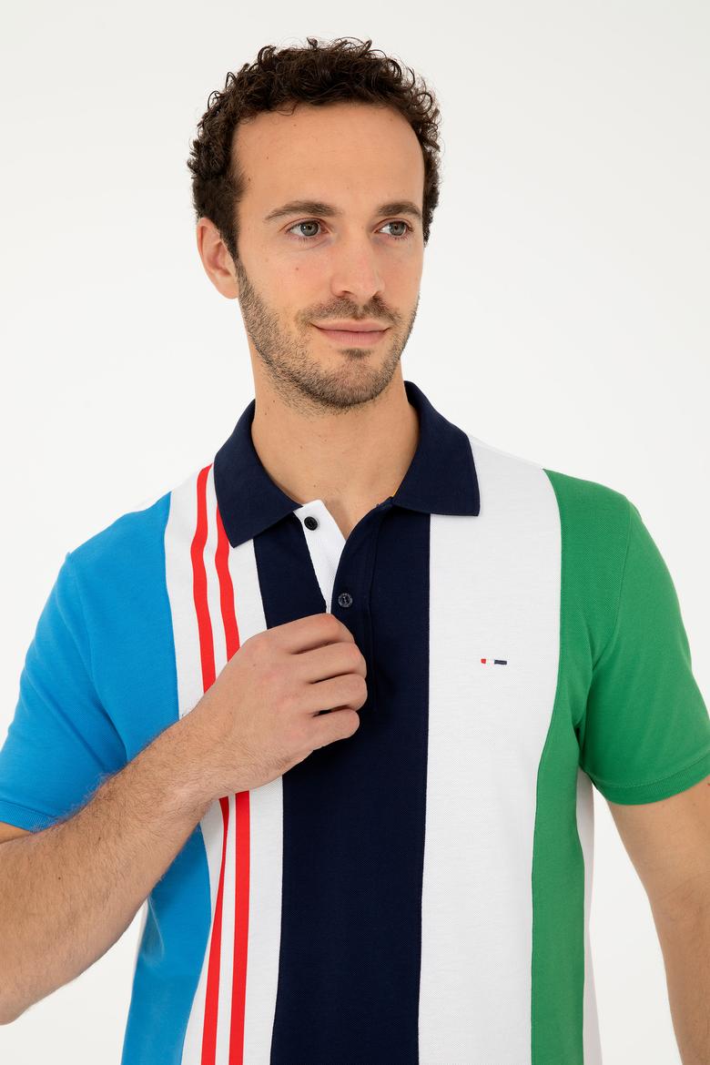 Erkek Regular Fit Polo Yaka Lacivert Tişört - 50281515031