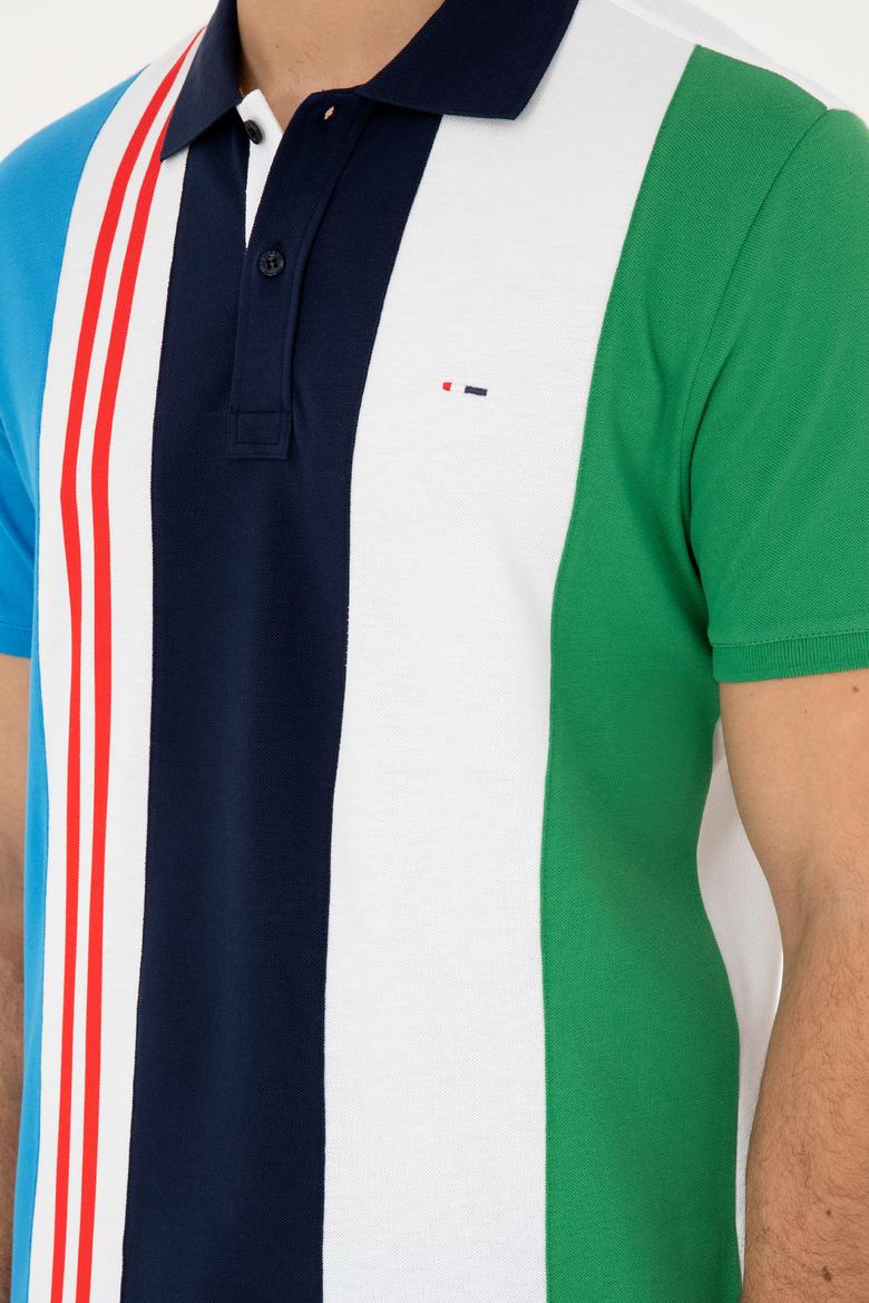 Erkek Regular Fit Polo Yaka Lacivert Tişört - 50281515031