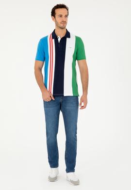 Erkek Regular Fit Polo Yaka Lacivert Tişört - 50281515031