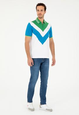 Erkek Regular Fit Polo Yaka Saks Tişört - 50281563038