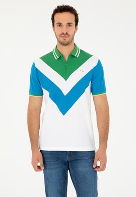Erkek Regular Fit Polo Yaka Saks Tişört - 50281563038