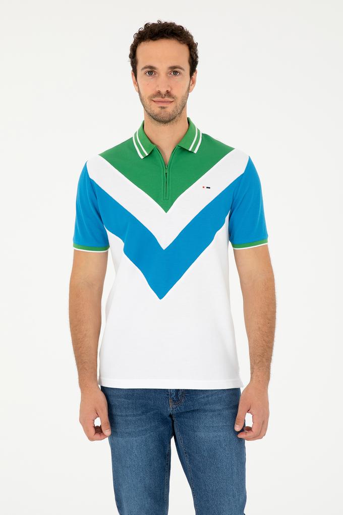 Erkek Regular Fit Polo Yaka Saks Tişört