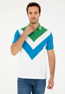 Erkek Regular Fit Polo Yaka Saks Tişört - 50281563038