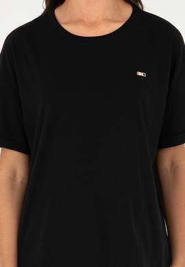 Kadın Siyah Tişört - 50294749008