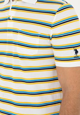 Erkek Regular Fit Polo Yaka Beyaz Tişört - 50288320018